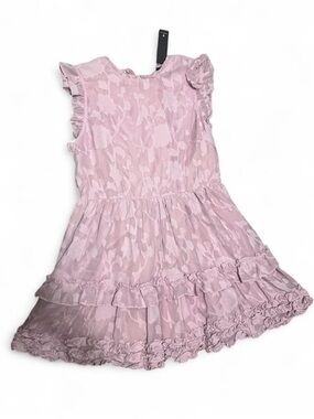 Lulu's Dusty Pink Ruffle Tiered Midi Dress